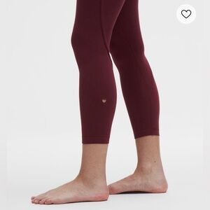 LIMITED EDITION Lululemon Athletica Groove No Line High-Rise Tight 25" Heart NWT